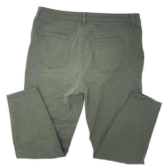 Talbots Flawless Women's High-Waisted Jeggings | 37” X 28” | Soft Olive Green - Picture 2 of 5